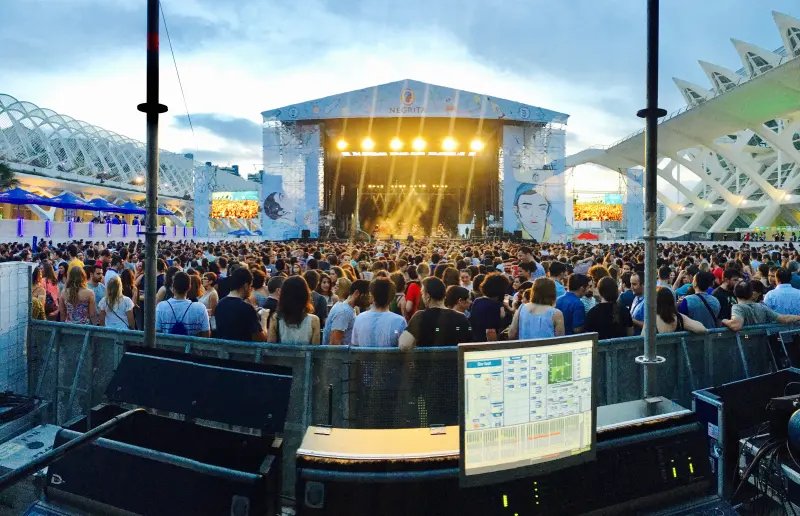Large concert in Valencia, Spain
