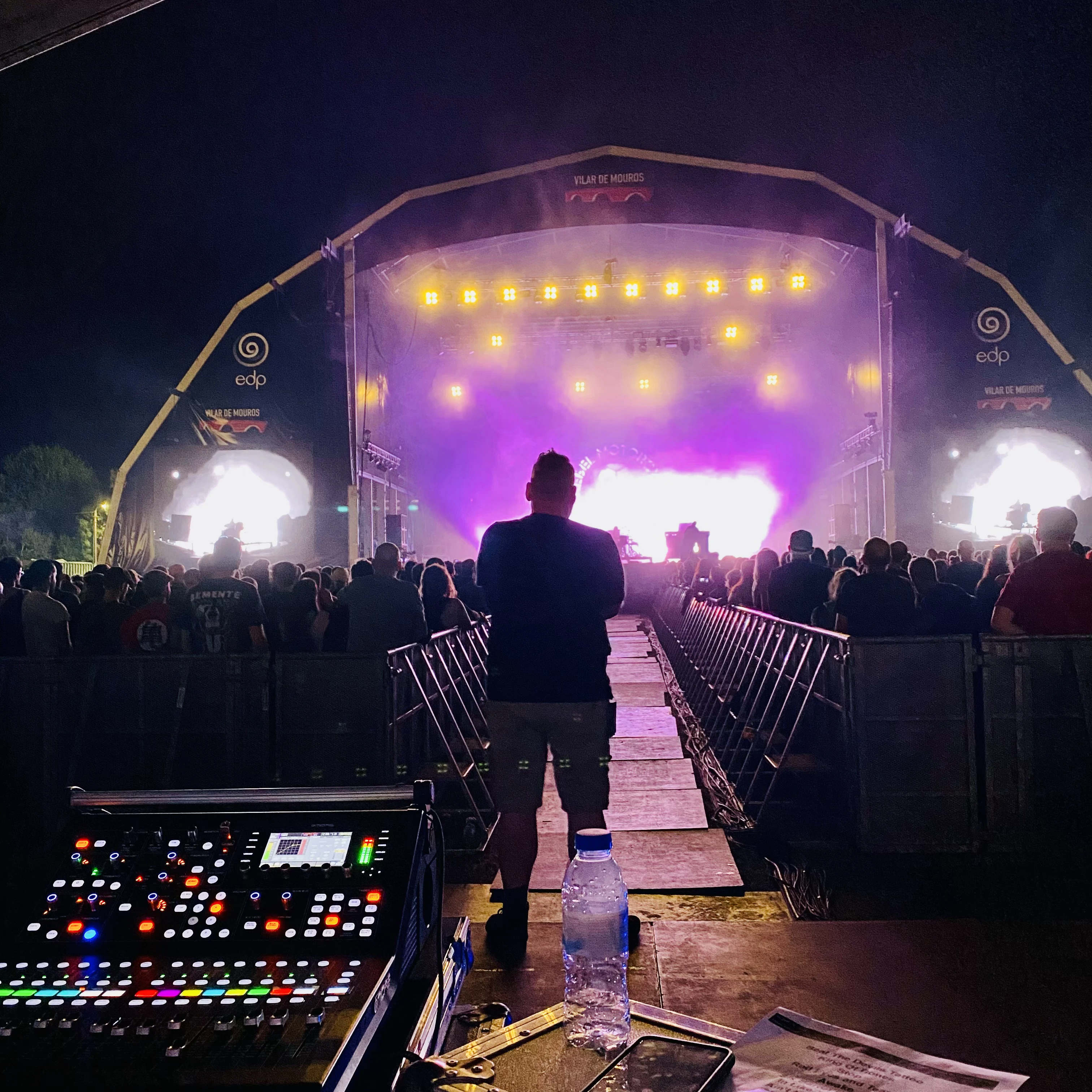 Black Rebel Motorcycle Club live performance with dramatic stage lighting in Portugal